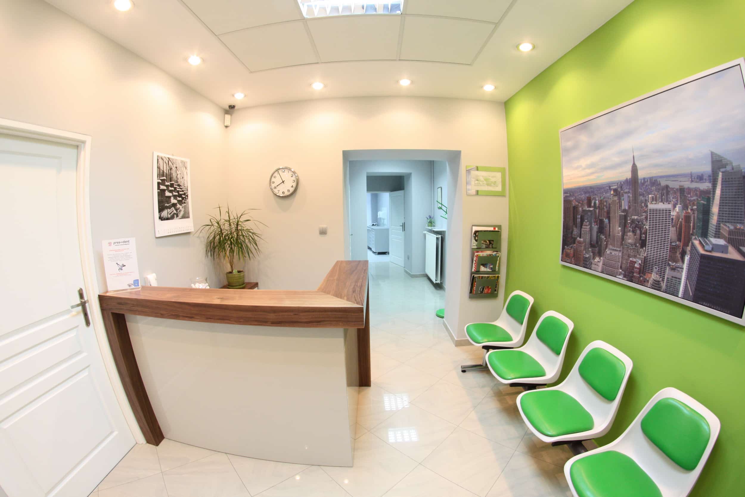 Recepcja kliniki Pres-i-Dent